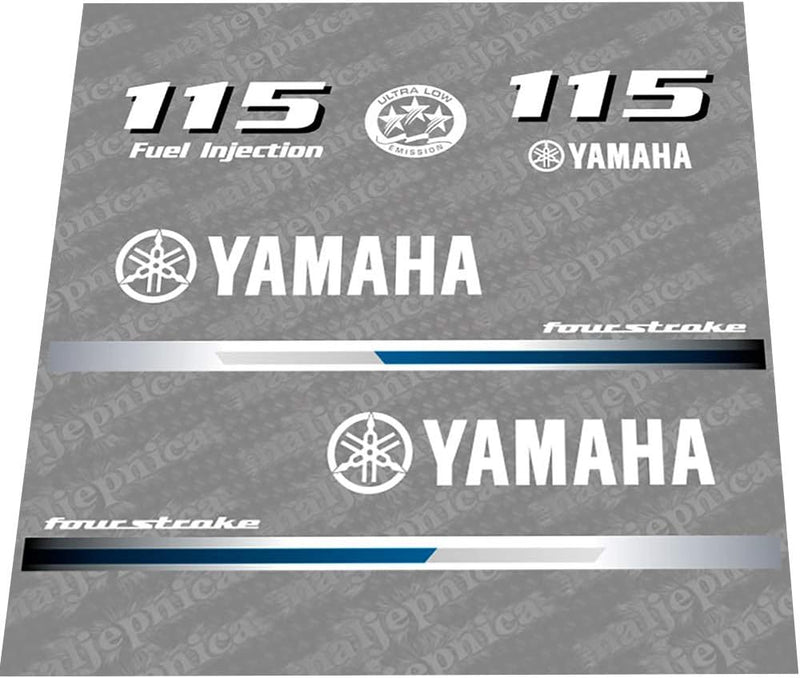 411 Decals Aftermarket Yamaha 115 (2013) Outboard Decal (Sticker) Set