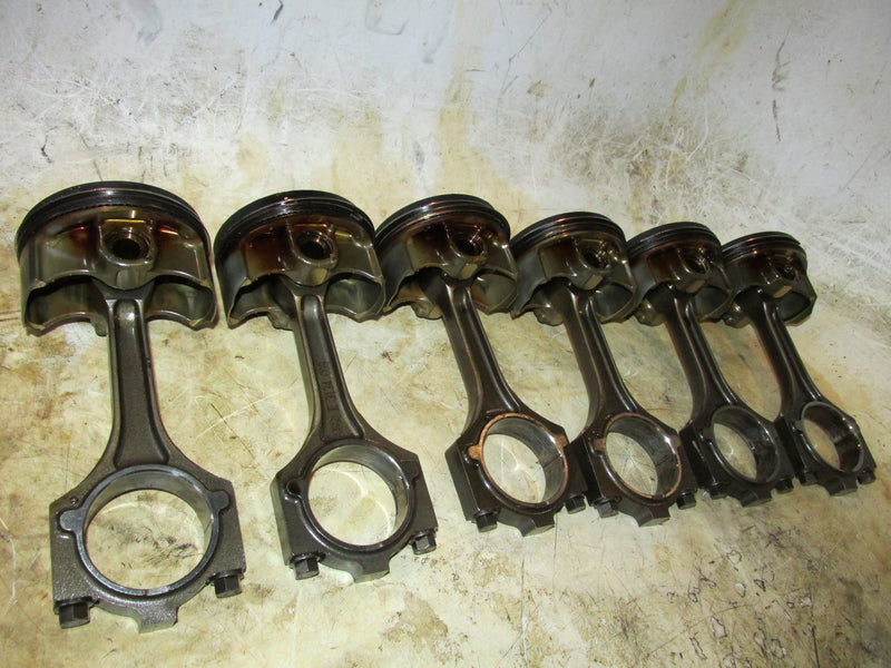 Yamaha 3.3L 225hp 4 Stroke Outboard Piston and Rod Set of 6 (69J-00)