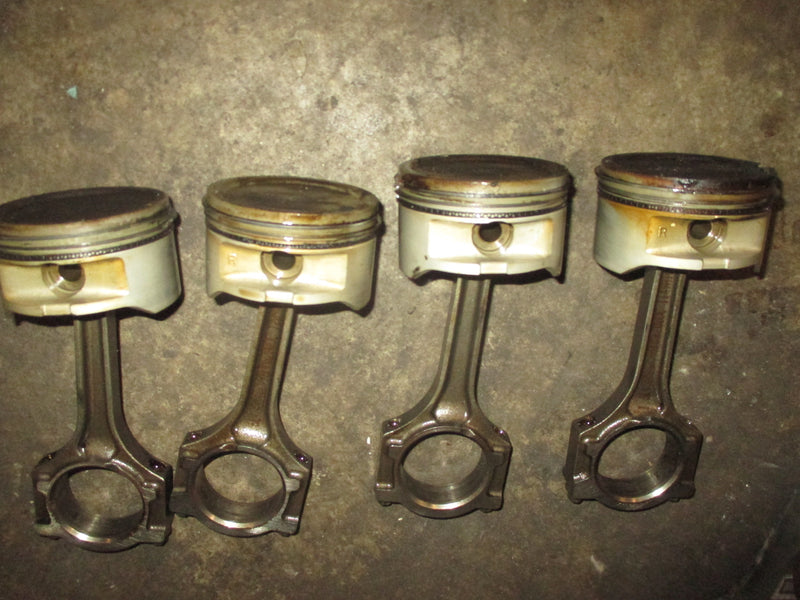 Yamaha 100hp 4 Stroke Outboard Piston and Rod Set of 4 (67F-00)