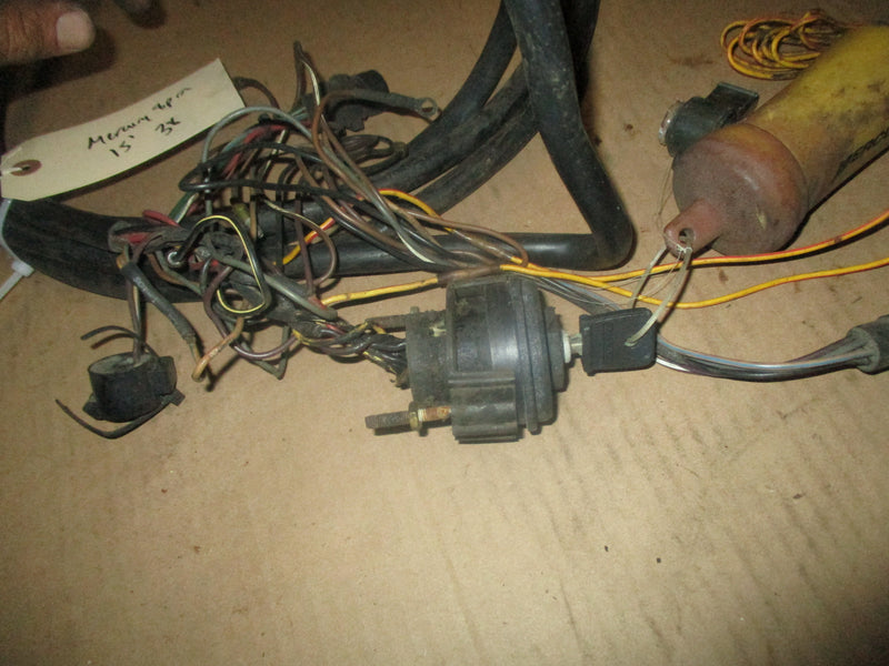 Mercury outboard 15' 8 pin rigging wiring harness with ignition switch