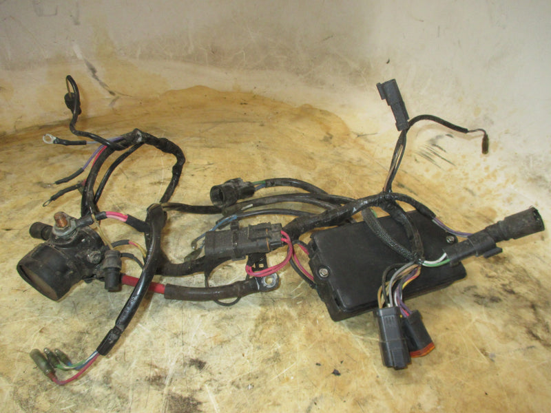 Johnson 120hp 2 stroke outboard engine wiring harness and junction box