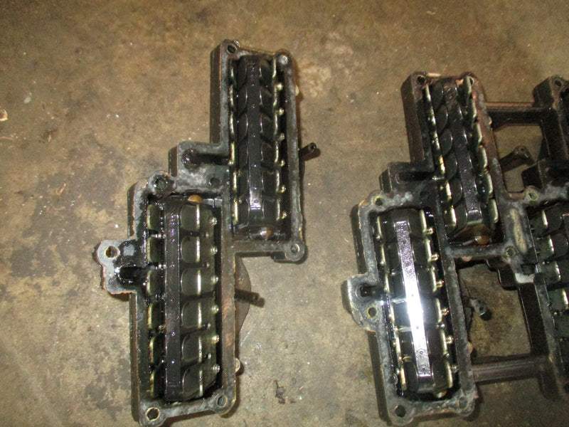 Evinrude 225hp Ficht outboard intake manifold and reeds (346157)(347256)