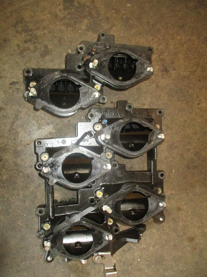 Evinrude 225hp Ficht outboard intake manifold and reeds (346157)(347256)