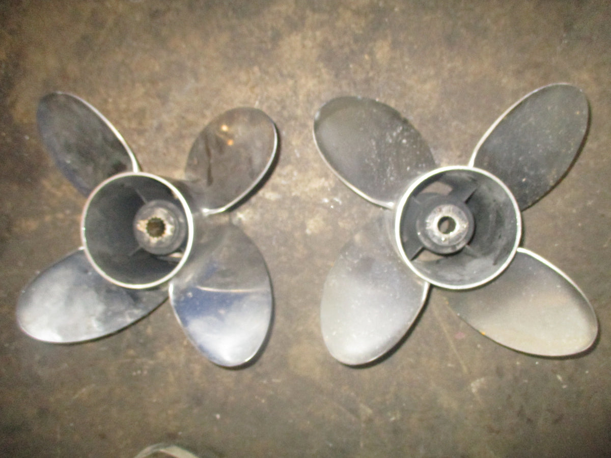 Mercury Offshore series outboard 4 blade stainless propeller set (48-825903-21)