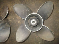 Load image into Gallery viewer, Mercury Offshore series outboard 4 blade stainless propeller set (48-825903-21)
