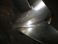 Load image into Gallery viewer, Mercury Offshore series outboard 4 blade stainless propeller set (48-825903-21)
