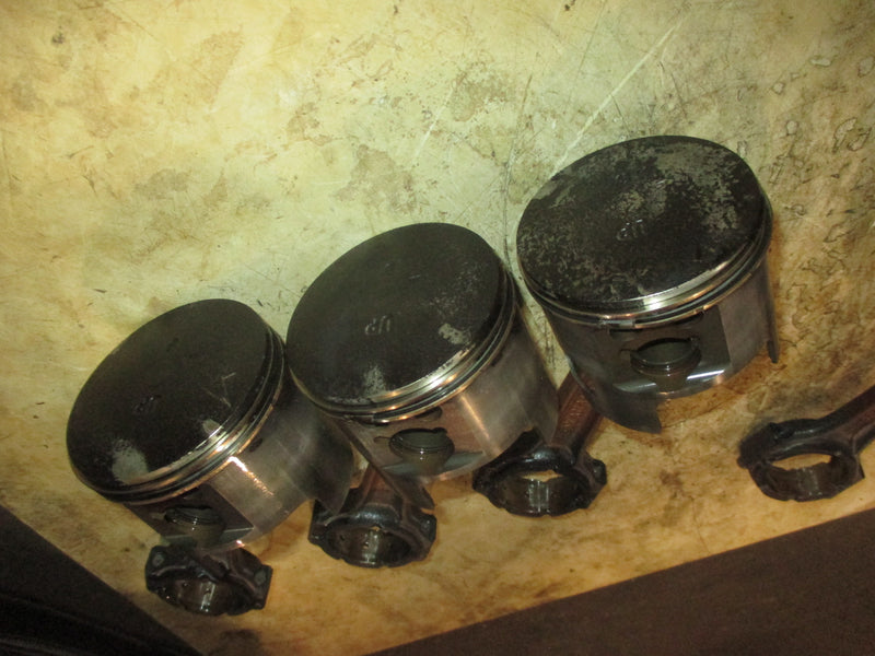 Yamaha 200hp 3.3L VMAX HPDI Outboard Starboard Piston and rod set of 3 (6D0-02)
