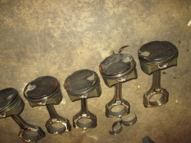 Yamaha 300hp 4 stroke outboard Piston and Rod Set of 5 (6CE-00)