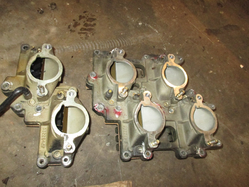 Johnson 200/225hp Ocean prop outboard intake manifold and reeds (332-243)