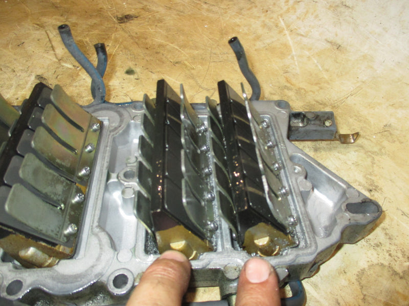 Yamaha 225hp OX66 2 stroke outboard intake manifold and reeds 65L-13624-01-1S