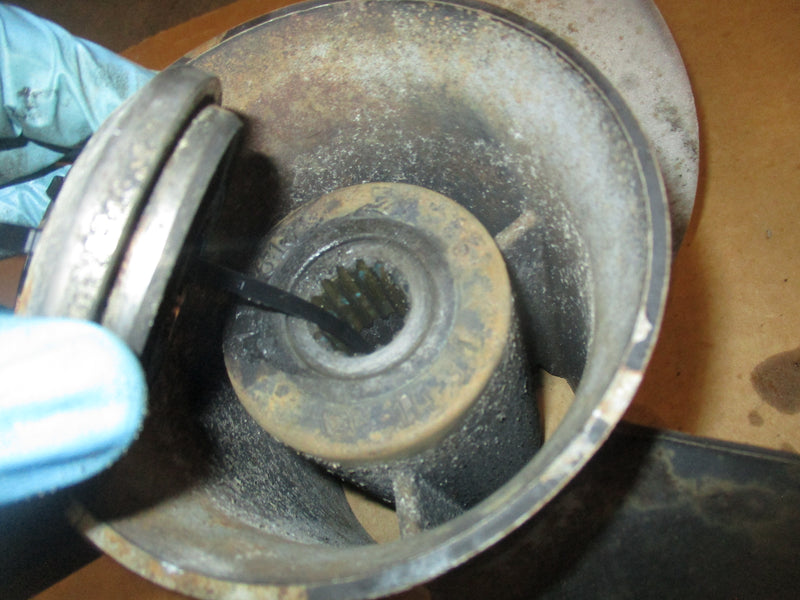 Johnson 150hp 2 stroke outboard stainless propeller 14.75x19 176617