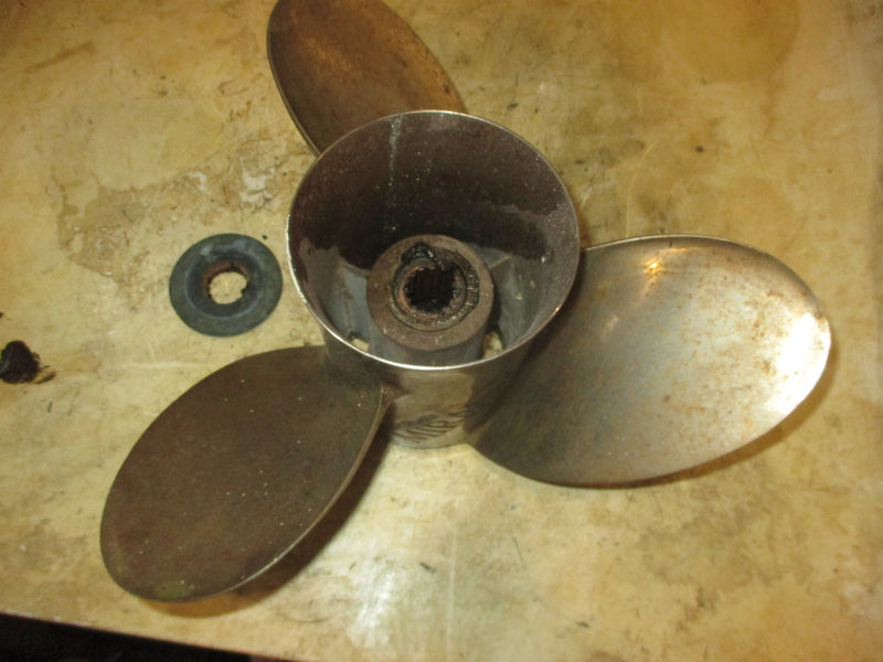 Mariner 225hp 2 Stroke outboard Mirage Stainless Steel Propeller (48-13702)
