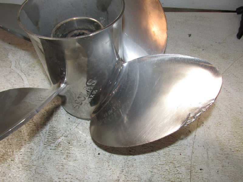 Suzuki DF70 70hp Outboard Solas 4 Blade Propeller (13 1/4 X 15)