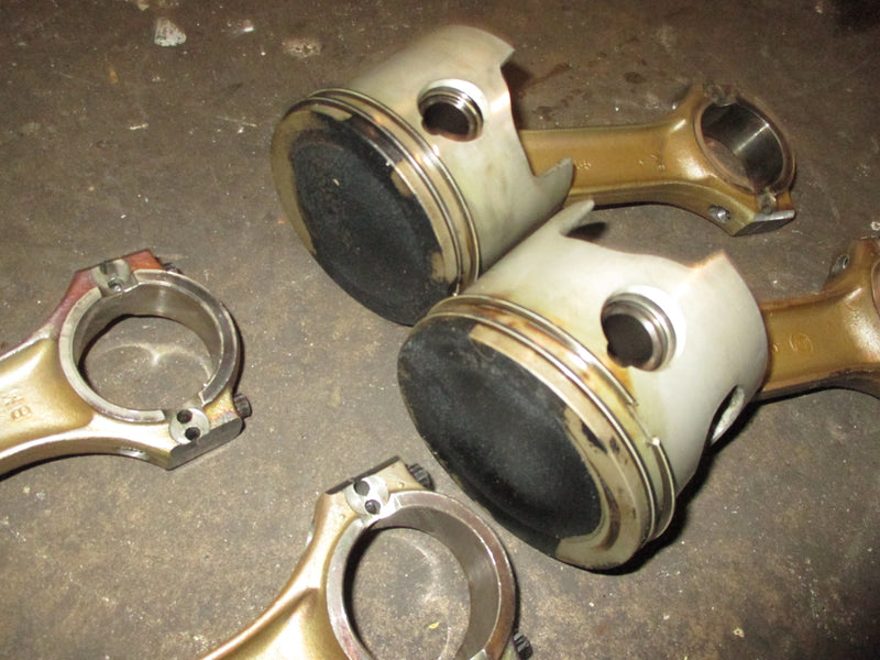 Evinrude 120hp 2 stroke outboard starboard piston and rod set (81432970)
