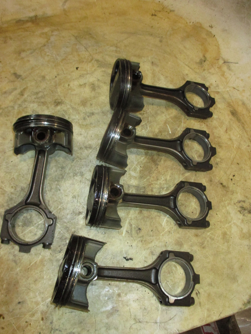 Yamaha 225hp 4 stroke outboard piston and rod set of 5 (69J-02)
