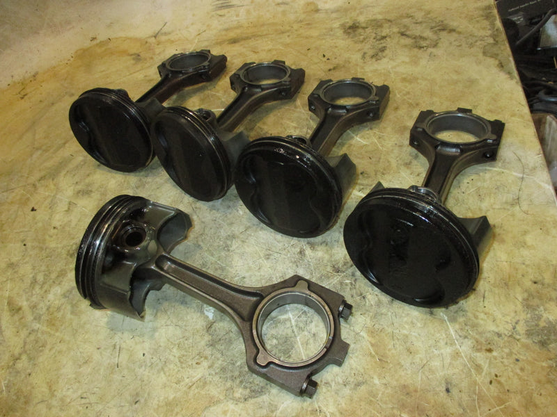 Yamaha 225hp 4 stroke outboard piston and rod set of 5 (69J-02)