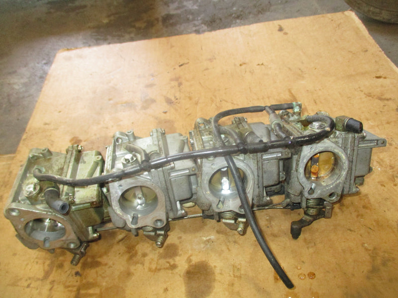 Yamaha 80hp 4 stroke outboard carburetor set 67G-10 SOLD AS IS