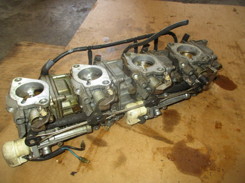Yamaha 80hp 4 stroke outboard carburetor set 67G-10 SOLD AS IS