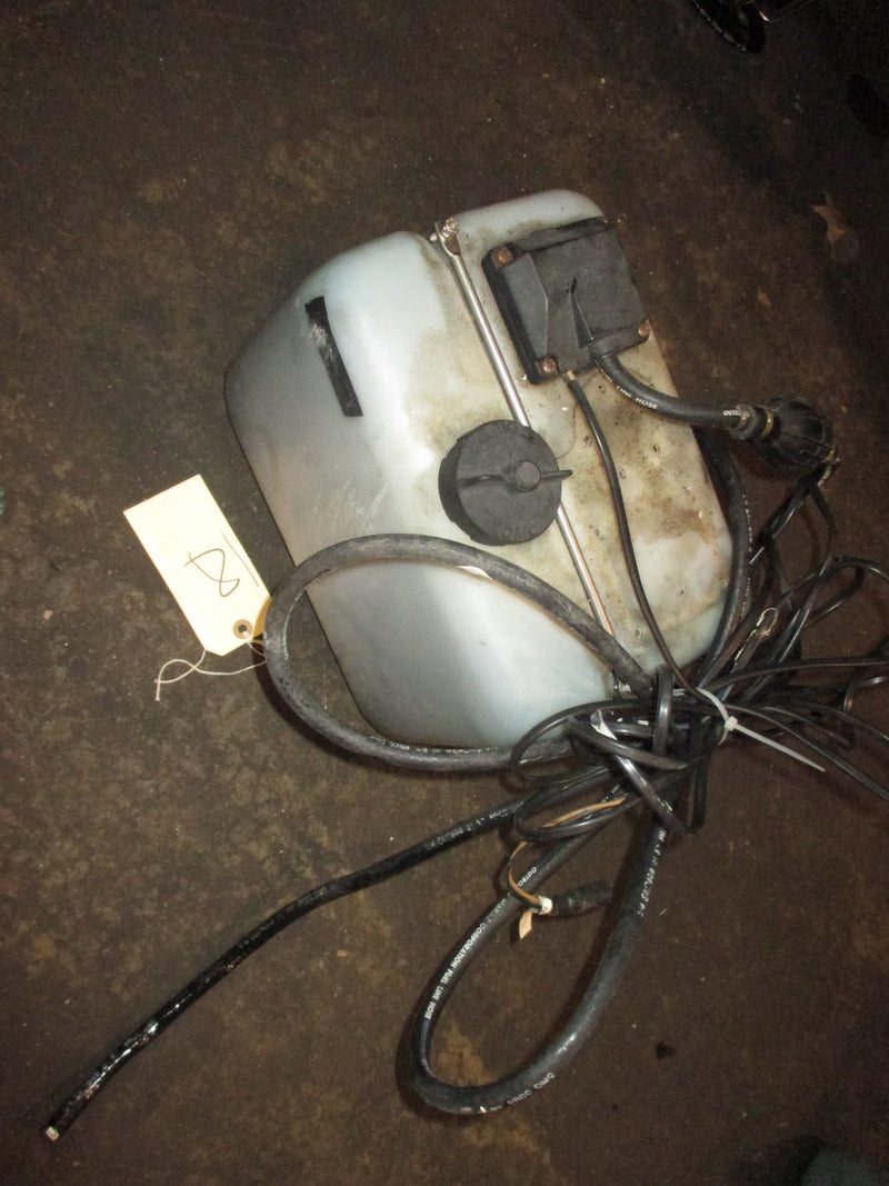 Johnson Evinrude OMC large style single hose oil tank with bracket and harness
