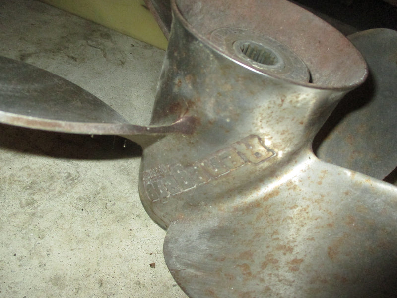 Johnson/Evinrude outboard standard rotation 4 blade steel propellor (14 1/2x17)