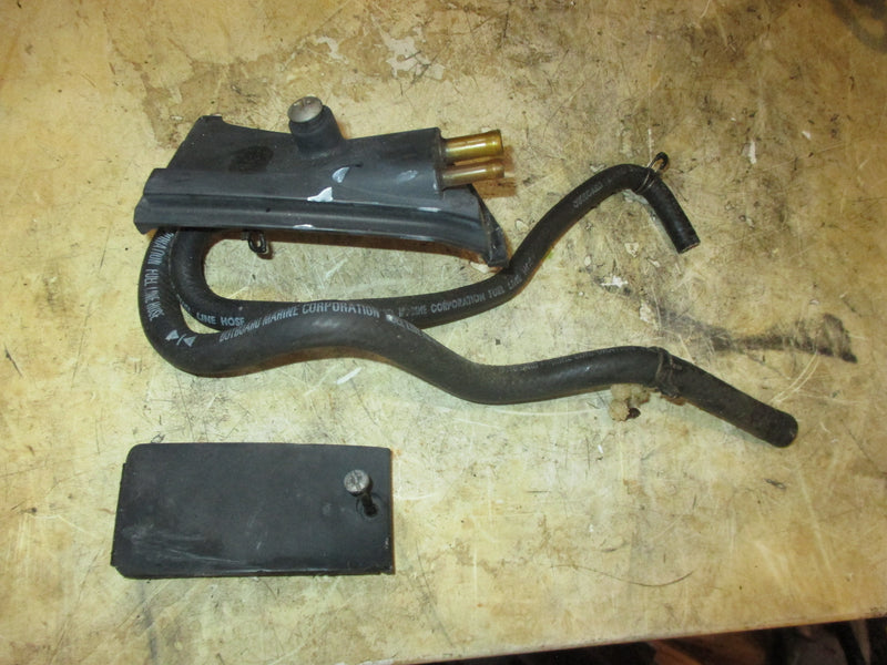 Johnson 90hp 60 Degree 2 Stroke outboard Fuel Hose and Lower Anchor Cover