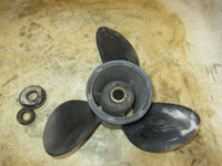 Load image into Gallery viewer, Evinrude 2 stroke outboard stainless steel propellor 387520 (14 1/4 x 21)
