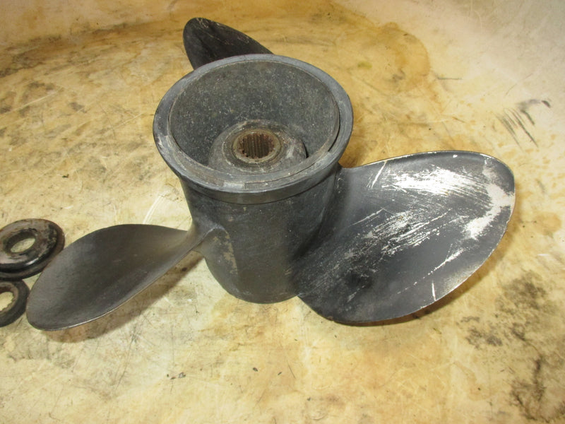Evinrude 2 stroke outboard stainless steel propellor 387520 (14 1/4 x 21)