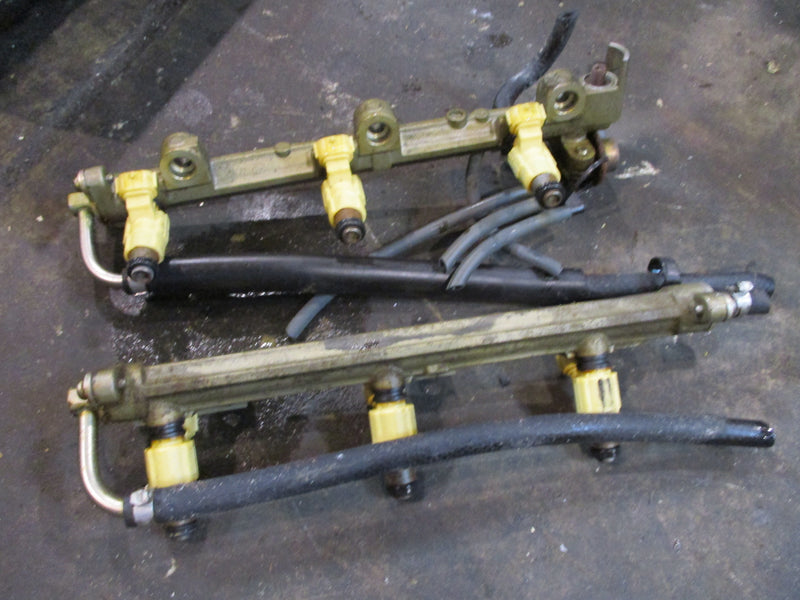 Yamaha 225hp 4 stroke outboard fuel rail and injector set (69J-13170-00-00)