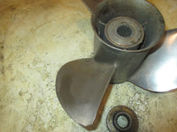 Load image into Gallery viewer, Yamaha 85hp 2 stroke outboard Stainless Steel Propeller 13 X 17-K
