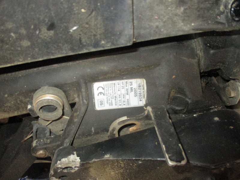 2005 Mercury 25hp 2 Stroke Outboard 20" Midsection