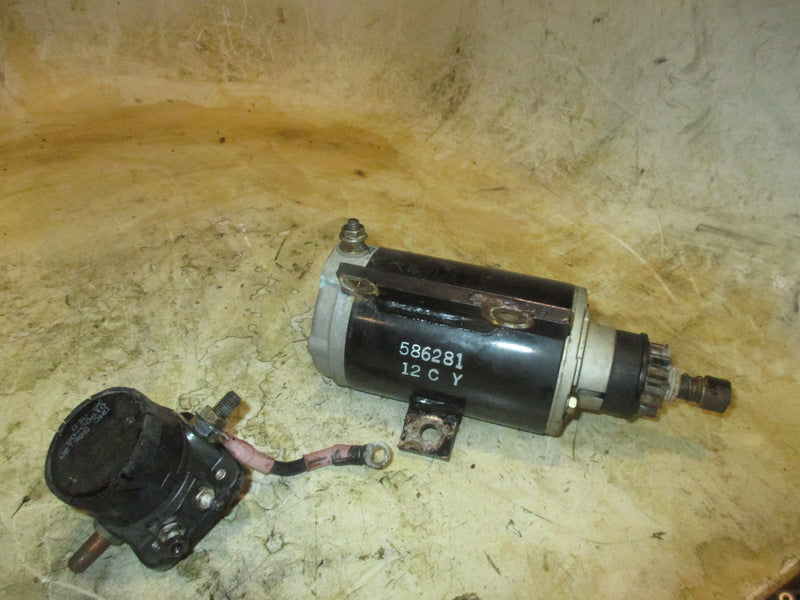 Johnson 60hp 2 stroke outboard Starter and Solenoid (586281/586180)