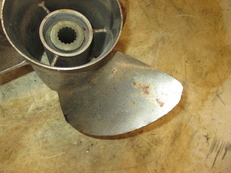 Yamaha 150hp-200hp outboard stainless propeller 13.75x17 WORN #65
