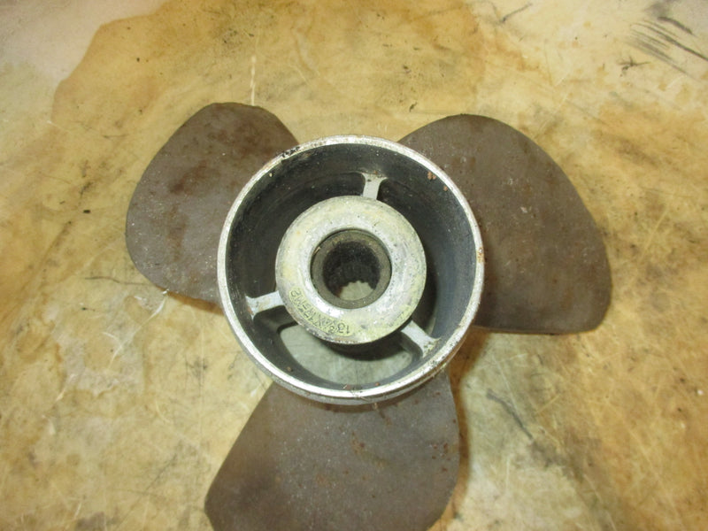 Yamaha 150hp-200hp outboard stainless propeller 13.75x17 WORN #65