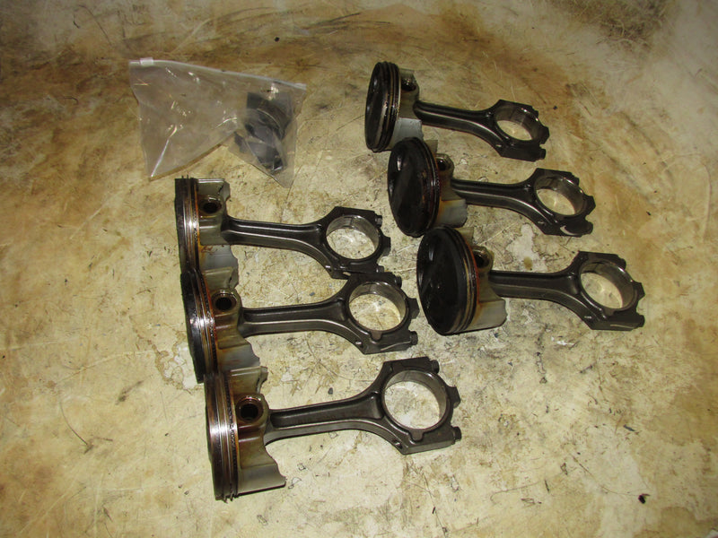 Yamaha 200hp 4 Stroke 3.3L Outboard Piston and rod set of 6 (69J-00)