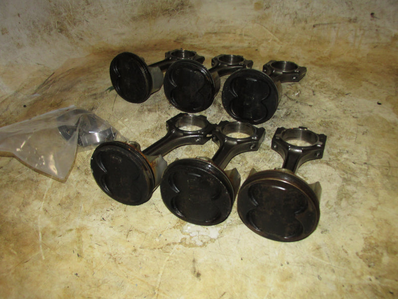 Yamaha 200hp 4 Stroke 3.3L Outboard Piston and rod set of 6 (69J-00)