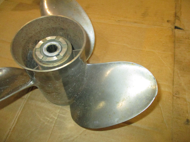 Nissan 70hp 2 stroke outboard stainless powertech propeller 13.25" x 15P