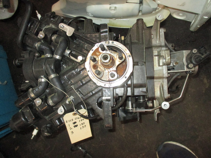 Evinrude Etec 115hp 2 stroke outboard crankcase powerhead