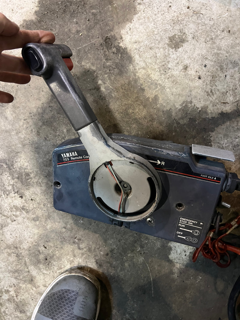 Yamaha outboard 703 side mount control box w/ 15' rigging harness READ DESCR.