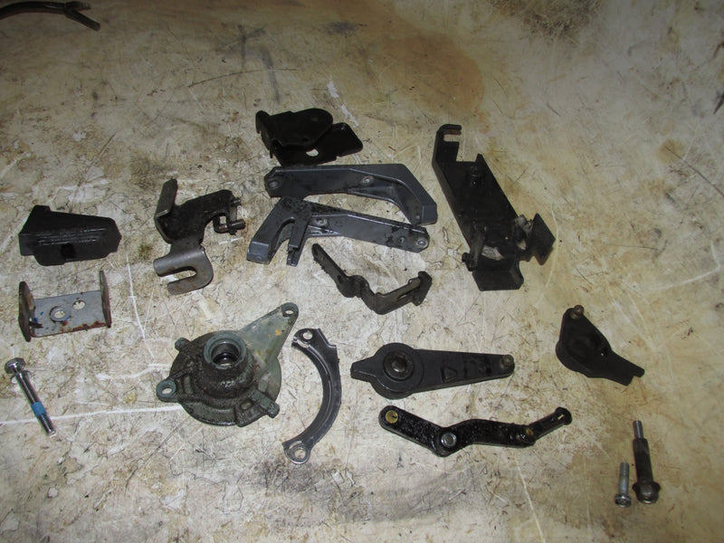 Yamaha 30hp 2 Stroke Outboard Throttle and misc bracket set