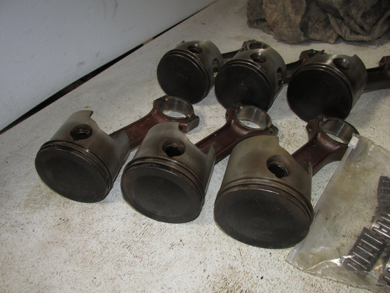 Evinrude 225hp Ocean Pro outboard Piston/Rod set of 6