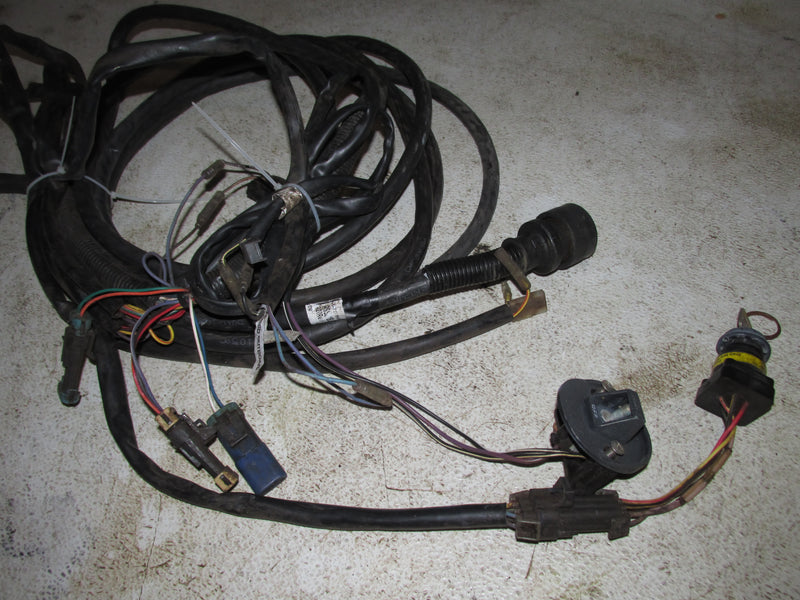 Mercury Optimax 115hp 14 pin rigging harness 20'with ignition rail/switch