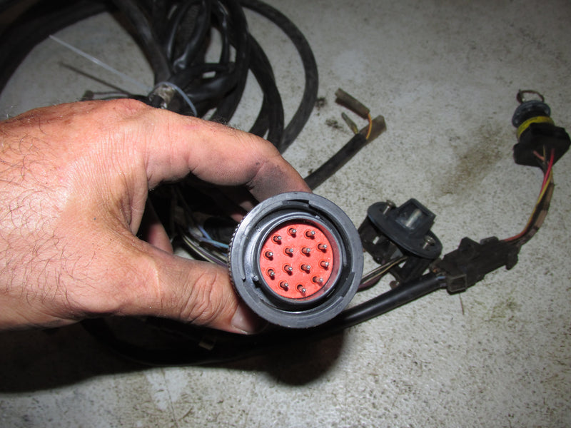 Mercury Optimax 115hp 14 pin rigging harness 20'with ignition rail/switch