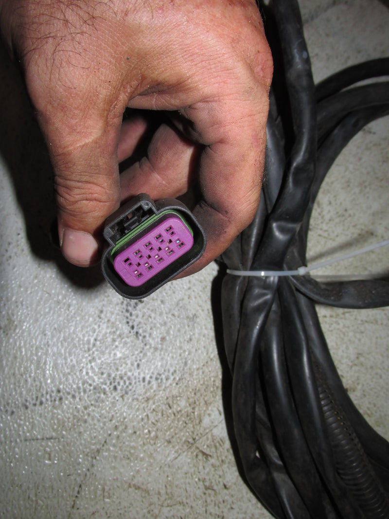 Mercury Optimax 115hp 14 pin rigging harness 20'with ignition rail/switch