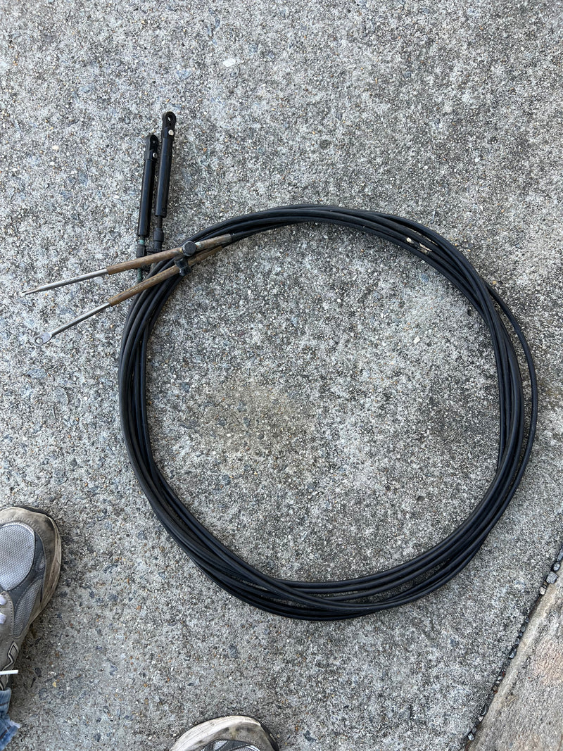 Johnson Evinrude outboard 20' throttle / shift cable set