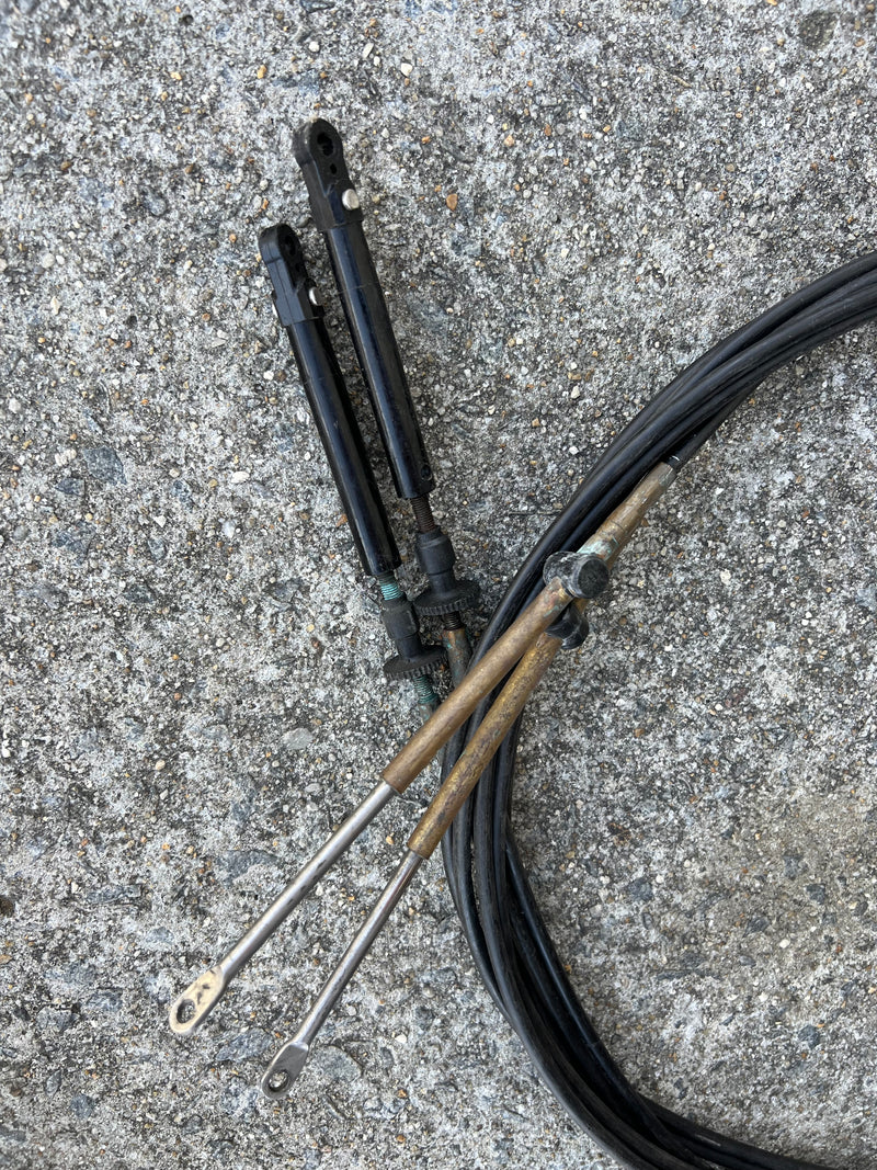 Johnson Evinrude outboard 20' throttle / shift cable set