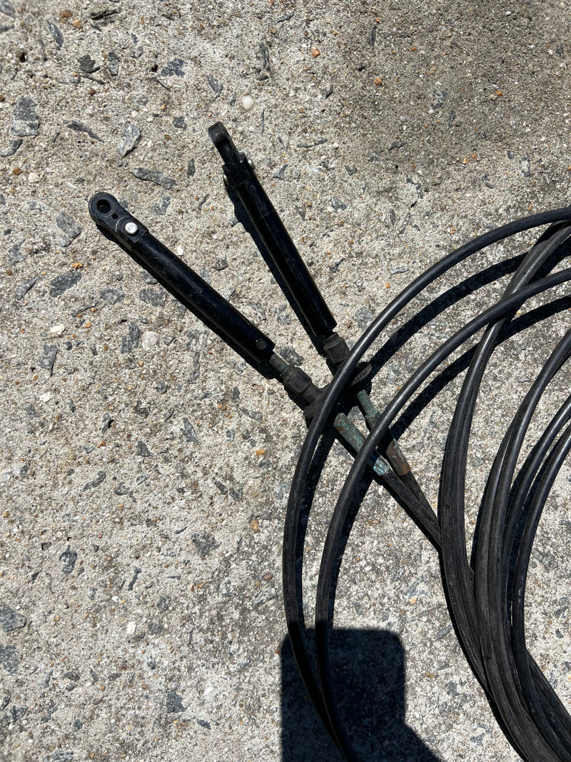 Johnson Evinrude outboard 20' throttle / shift cable set #2