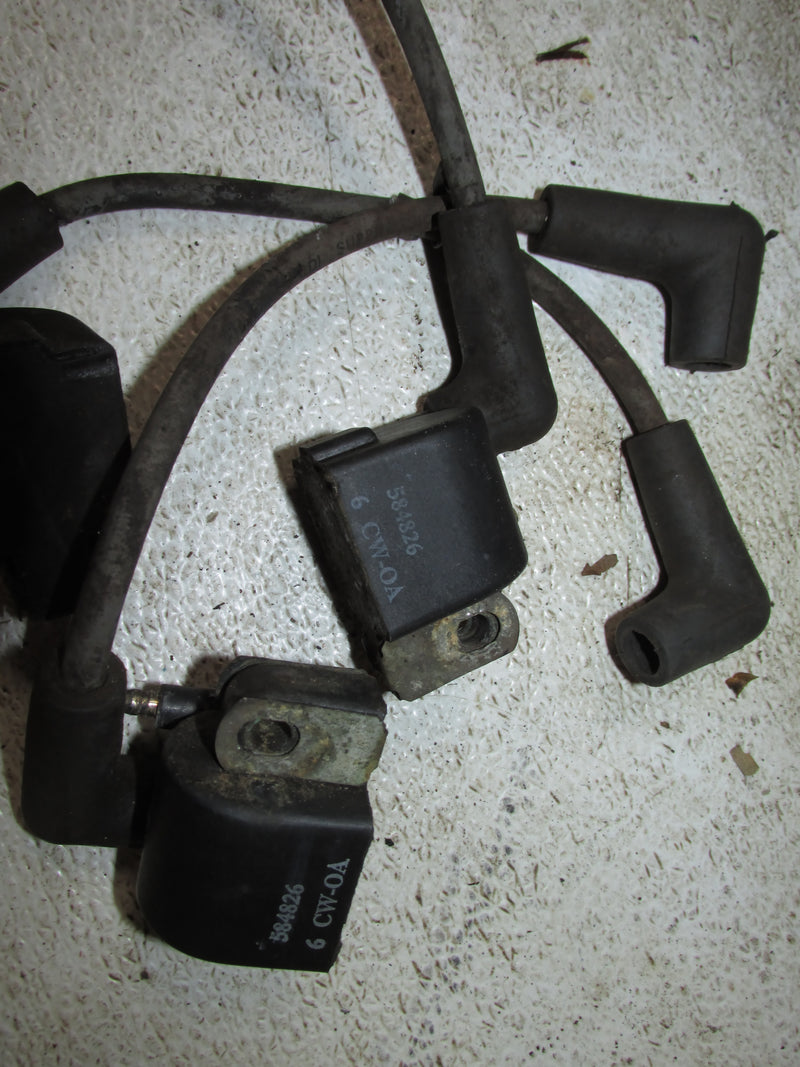 Johnson 35hp 3 CYL 2 Stroke Outboard Ignition Coil Set of 3 (584826)