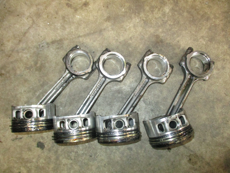 Mercury 60hp 4 stroke outboard piston and rod set of 4 (893524T08)