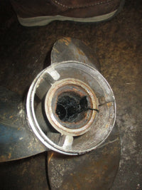 Load image into Gallery viewer, Johnson Evinrude outboard Quicksilver Thunderbolt stainless propeller 15.5x17
