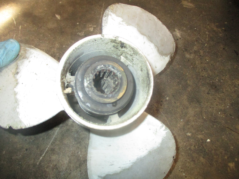Nissan 50hp 2 stroke outboard aluminum prop 11.1-13